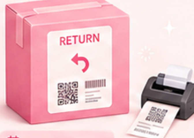 Return box and label printer